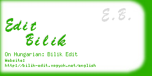 edit bilik business card